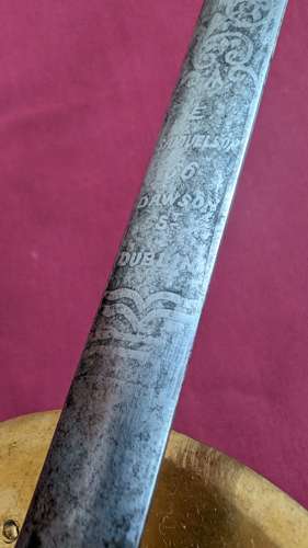 Victorian Irish Diplomatic Dress Sword