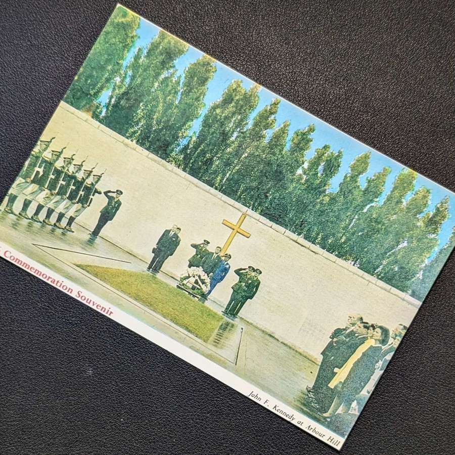 1916-1966 Commemoration Souvenir Postcard "John F. kennedy at Arbour H