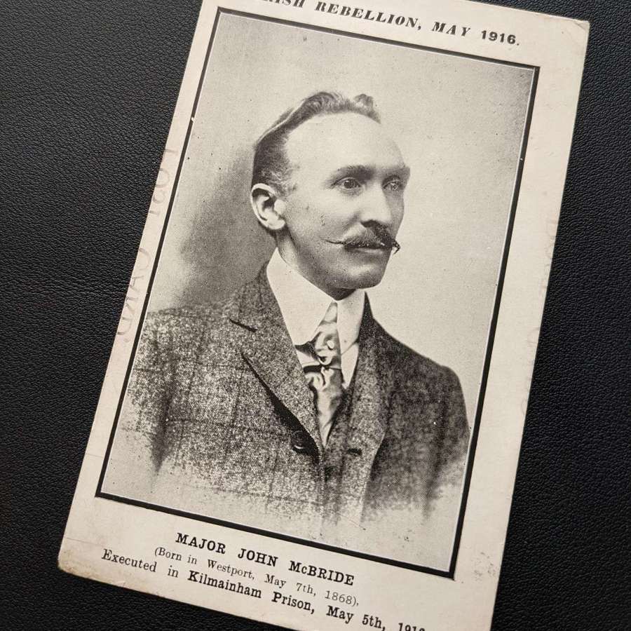 Irish Rebellion Leaders Series Postcard "Major John McBride"