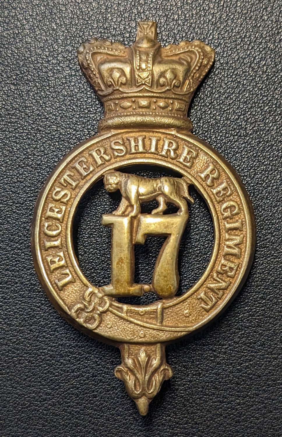 17th of Foot Leicestershire Regiment Glengarry Badge