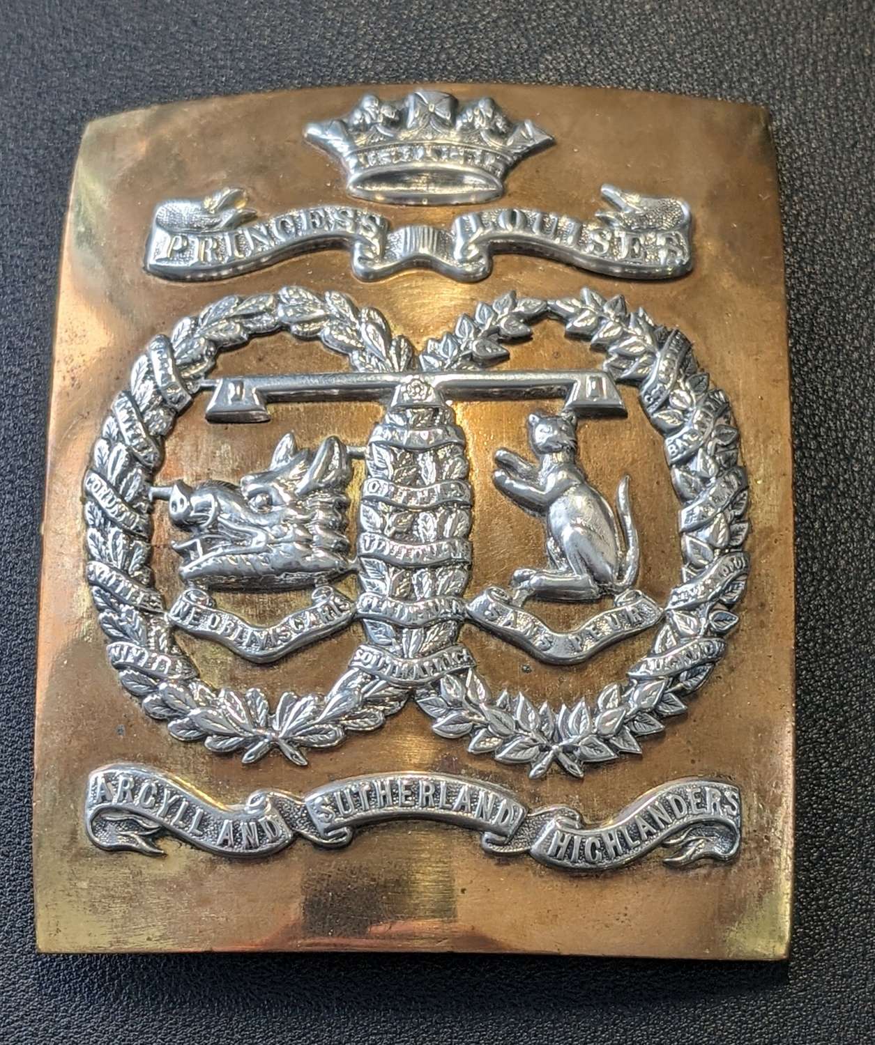 Argyll & Sutherland Highlanders Post 1881 Officers Crossbelt Plate