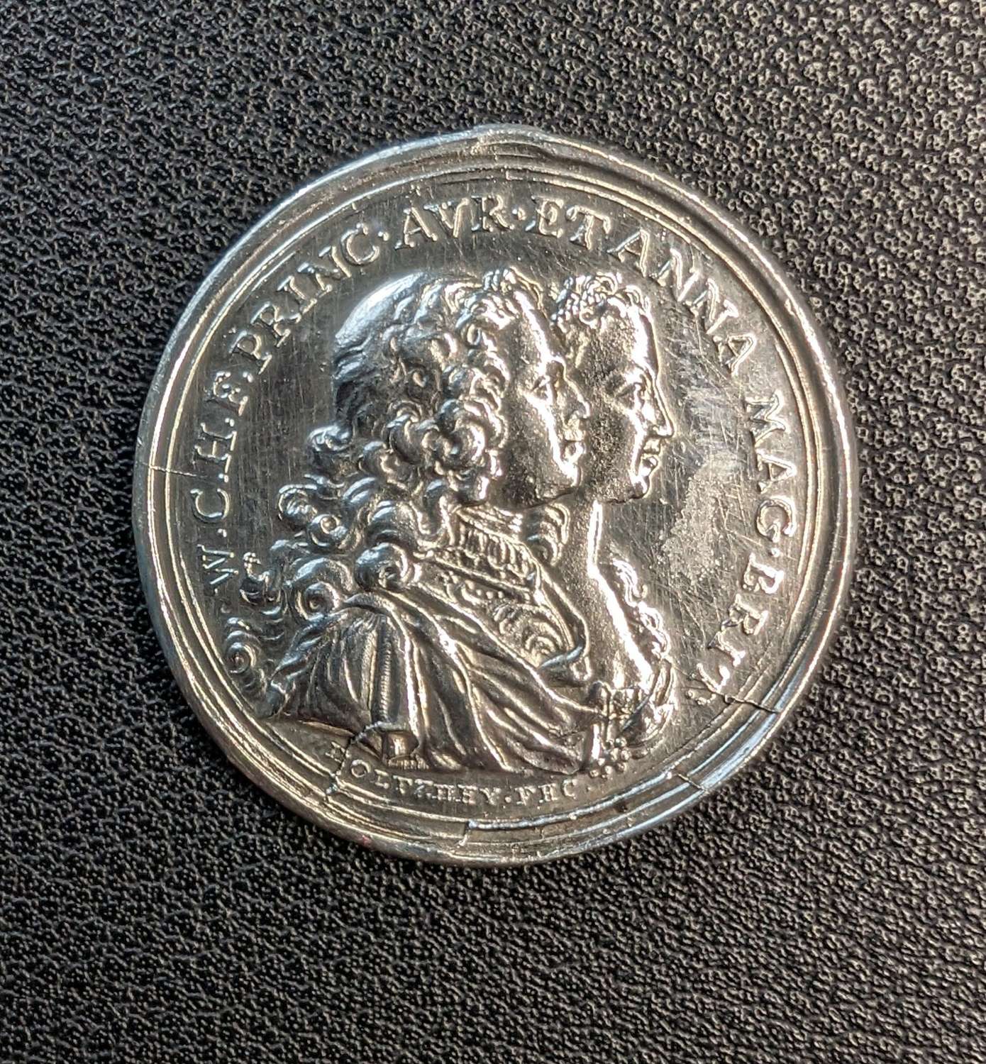 William IV Prince of Orange and Princess Anne Medallion 1747