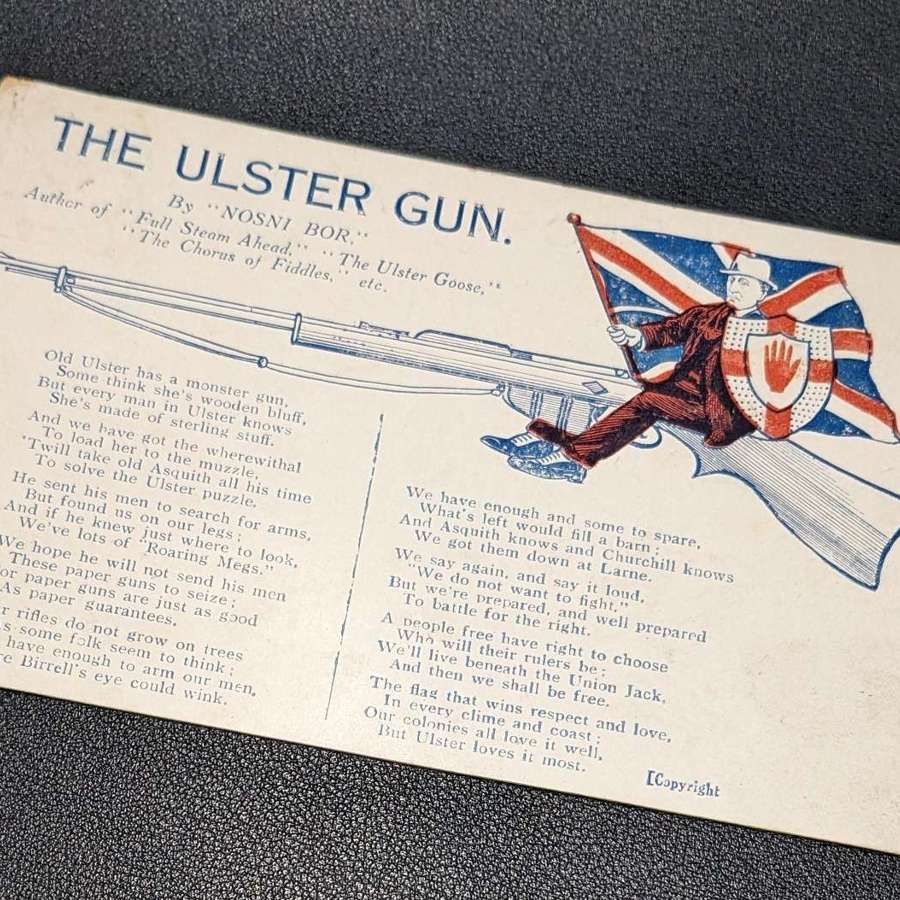 The Ulster Gun Political Postcard