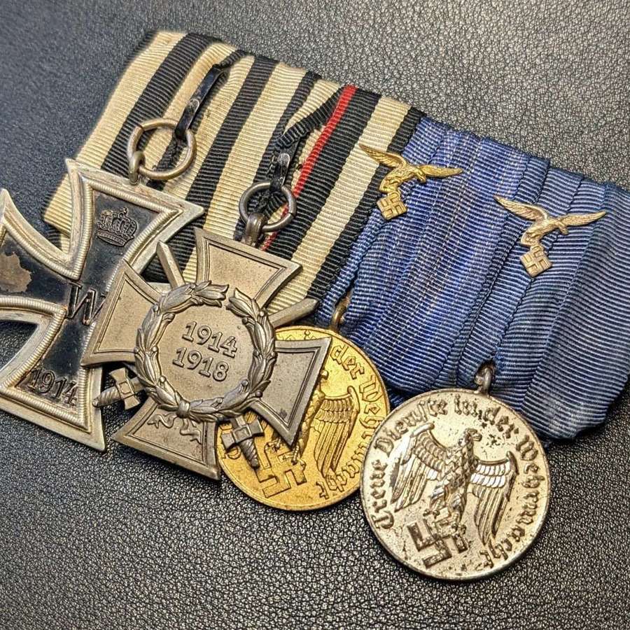 Imperial/Third Reich Combination Parade Mounted Medals