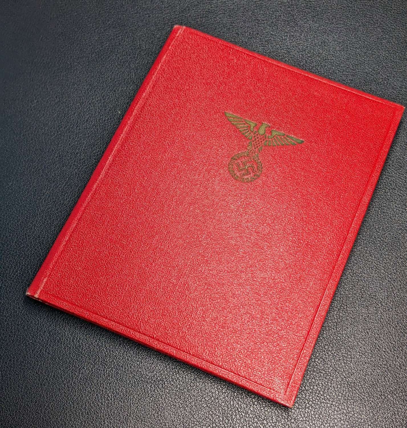 Third Reich NSDAP Party Faithful Membership Book