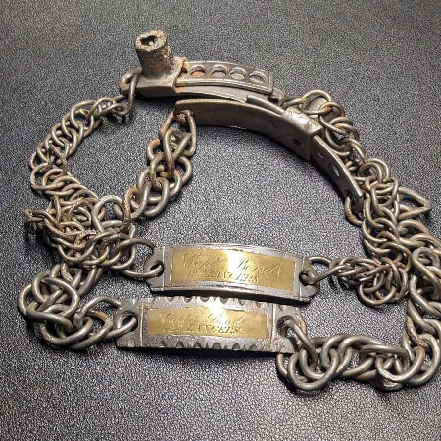 Named Stirrup Chains Belonging To Captain Cornet Bond of The 12th Lanc