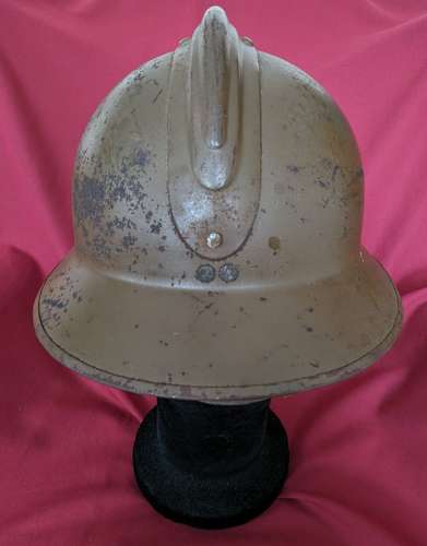 Rare German Single Decal French Volunteer M26 Adrian Helmet