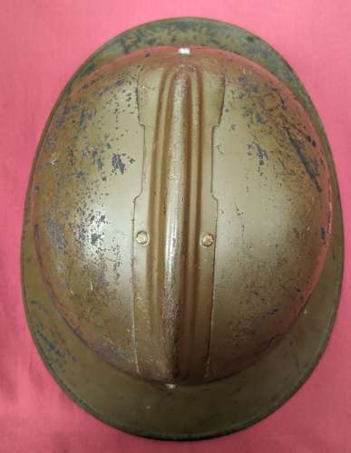 Rare German Single Decal French Volunteer M26 Adrian Helmet