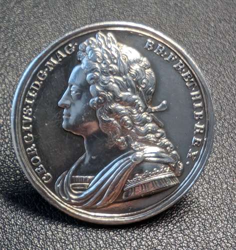 1727 Coronation George II Silver Medal by J Croker