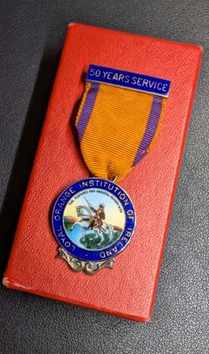 Orange Order Loyal Service 50 Years Medal