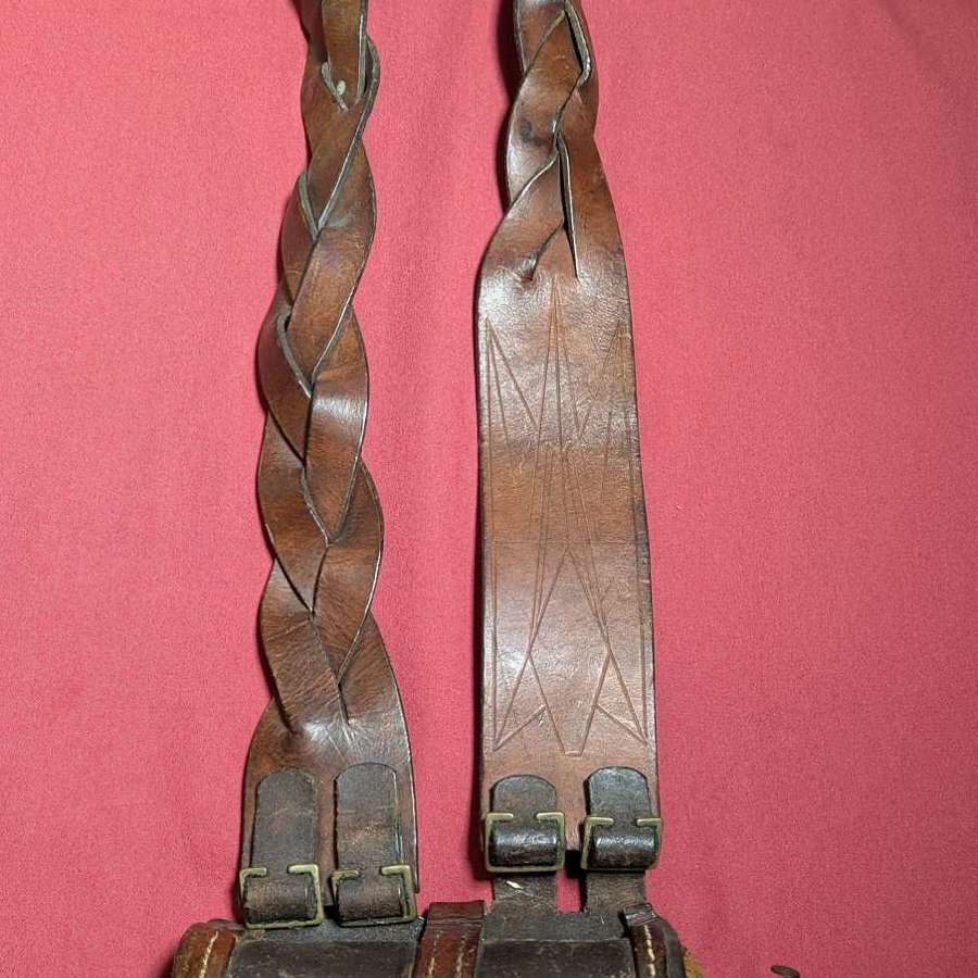 Crimean War Period British Military Shot Flask & Hanging Strap