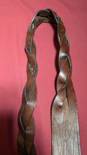 Crimean War Period British Military Shot Flask & Hanging Strap