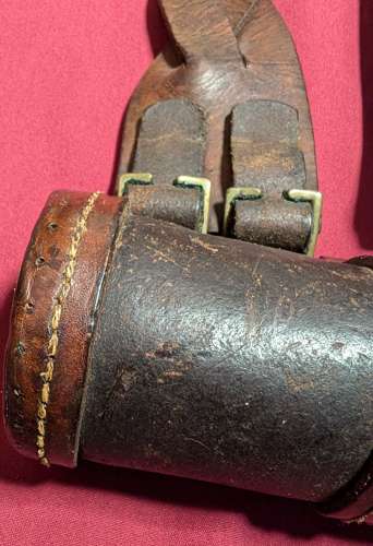 Crimean War Period British Military Shot Flask & Hanging Strap