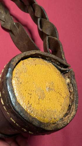 Crimean War Period British Military Shot Flask & Hanging Strap