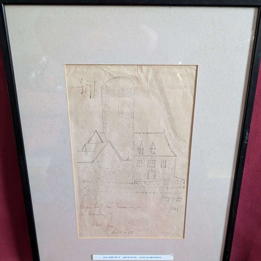 Albert Speer Signed Print Nuremberg 1945