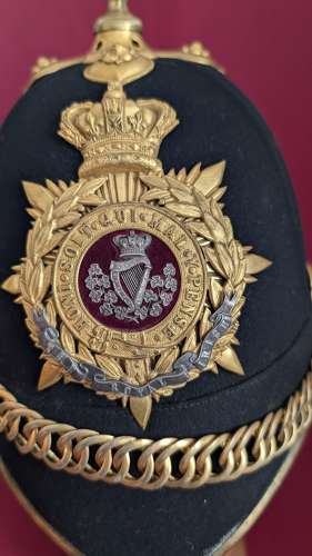 Royal Irish Regiment Officers Home Service Blue Cloth Helmet
