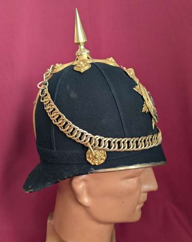 Royal Irish Regiment Officers Home Service Blue Cloth Helmet