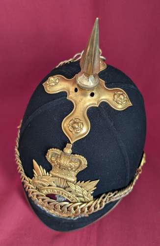 Royal Irish Regiment Officers Home Service Blue Cloth Helmet