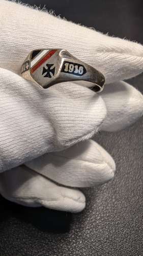 Silver Imperial German  Patriotic Ring