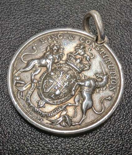 GRIII Solid Silver King William 1690 Commemoration Medallion