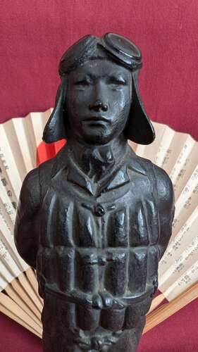 WWII Imperial Japanese Pilot Kamikaze Memorial Statue