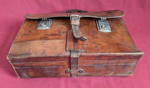Reichsluftfahrtministerium RLM Brown Leather Document Briefcase