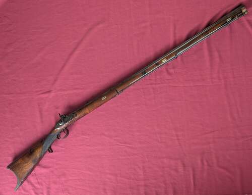 Early 19th Century Full Stock US Plains Rifle Marked 