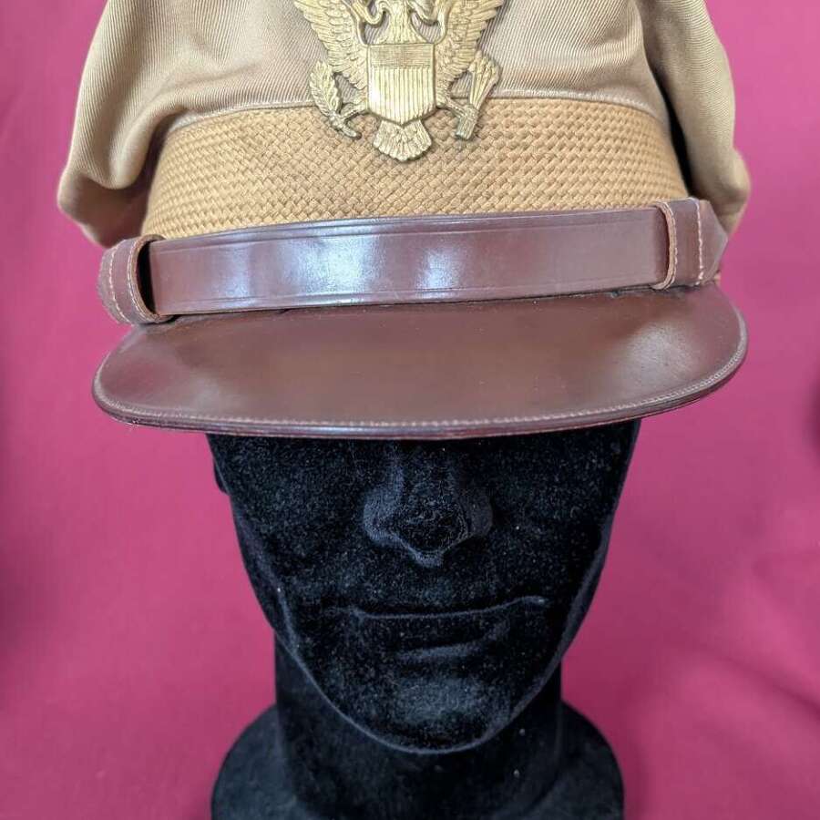 WWII Summer USAAF Officers Crusher Cap