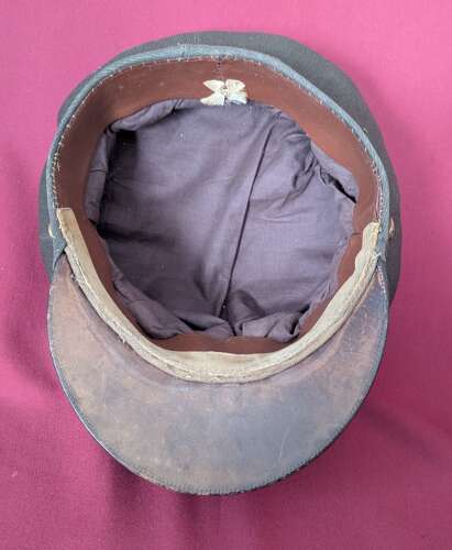 WWII USAAF Chocolate Gaberdine Officers Crusher Cap