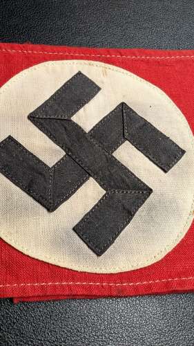Early NSDAP Cotton Multi-piece Construction Armband