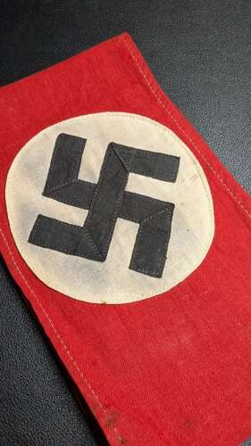 Early NSDAP Cotton Multi-piece Construction Armband