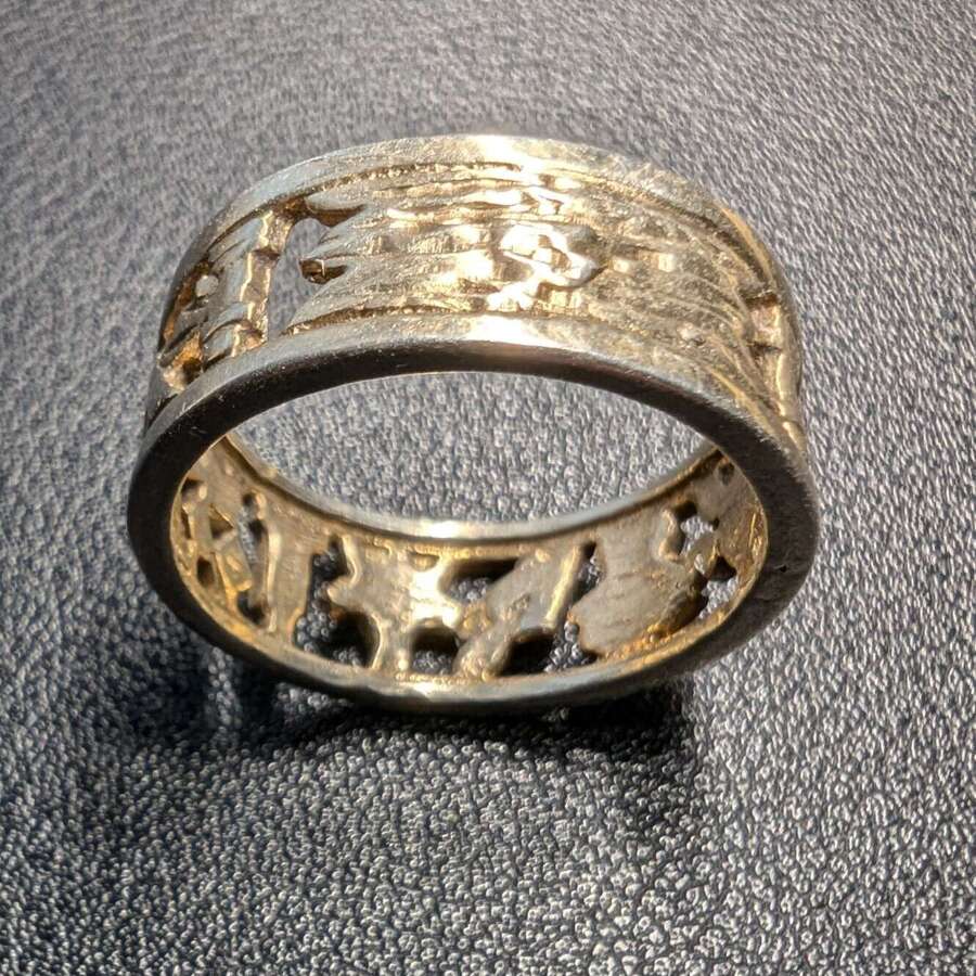 Silver Masonic Dress Ring