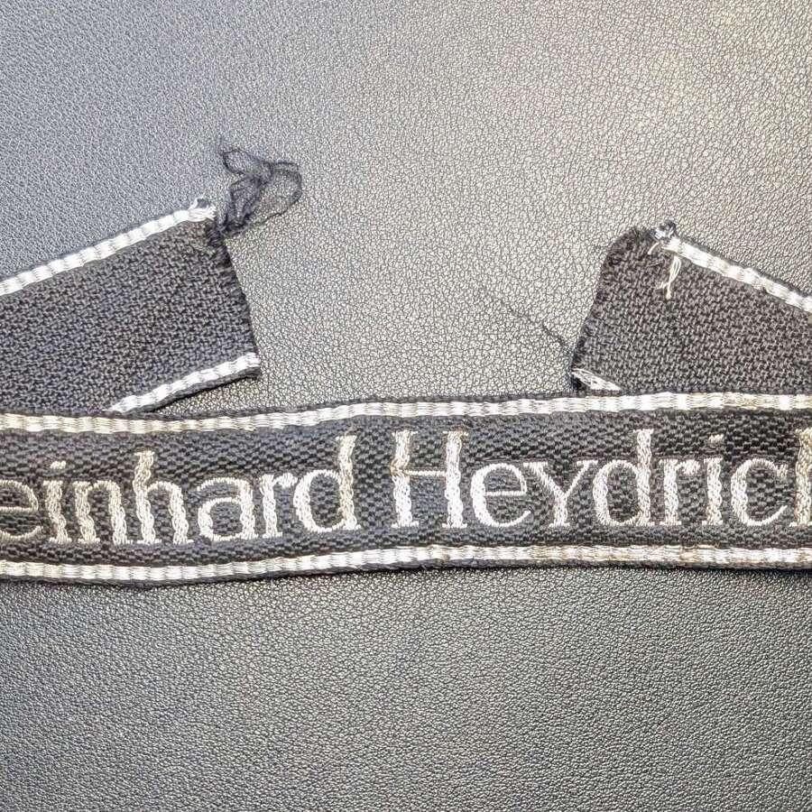SS Regiment Reinhard Heydrich Flatwire Cufftitle