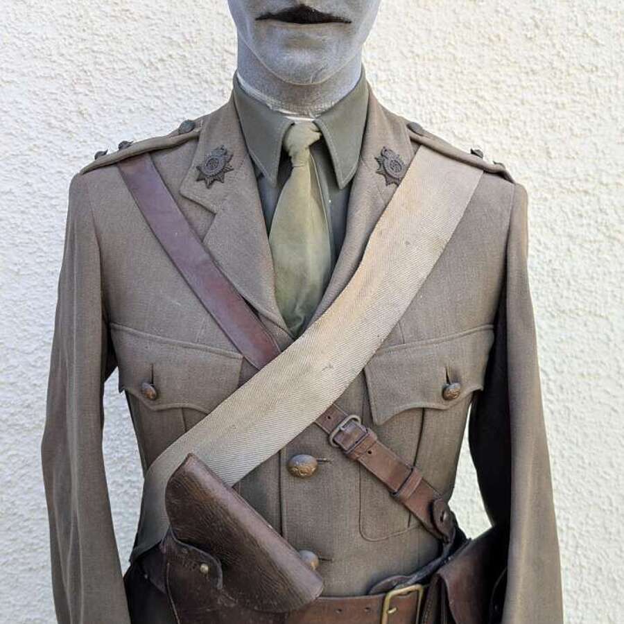 WWI ASC Officers Tunic, Cap & Equipment
