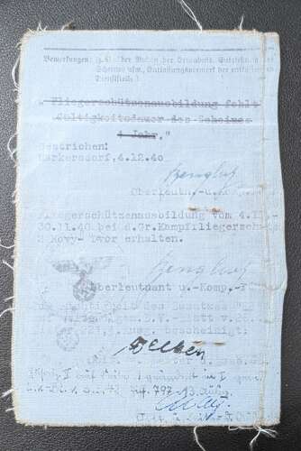 Luftwaffe Appointment Certificate & I.D.