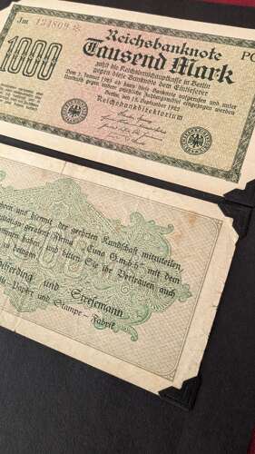 German Inflation Note With Pro NSDAP Propaganda