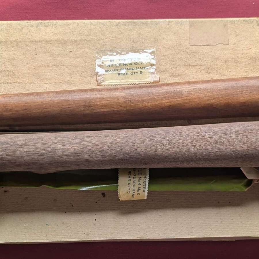 Boxed No4 Enfield Rifle Furniture Parts