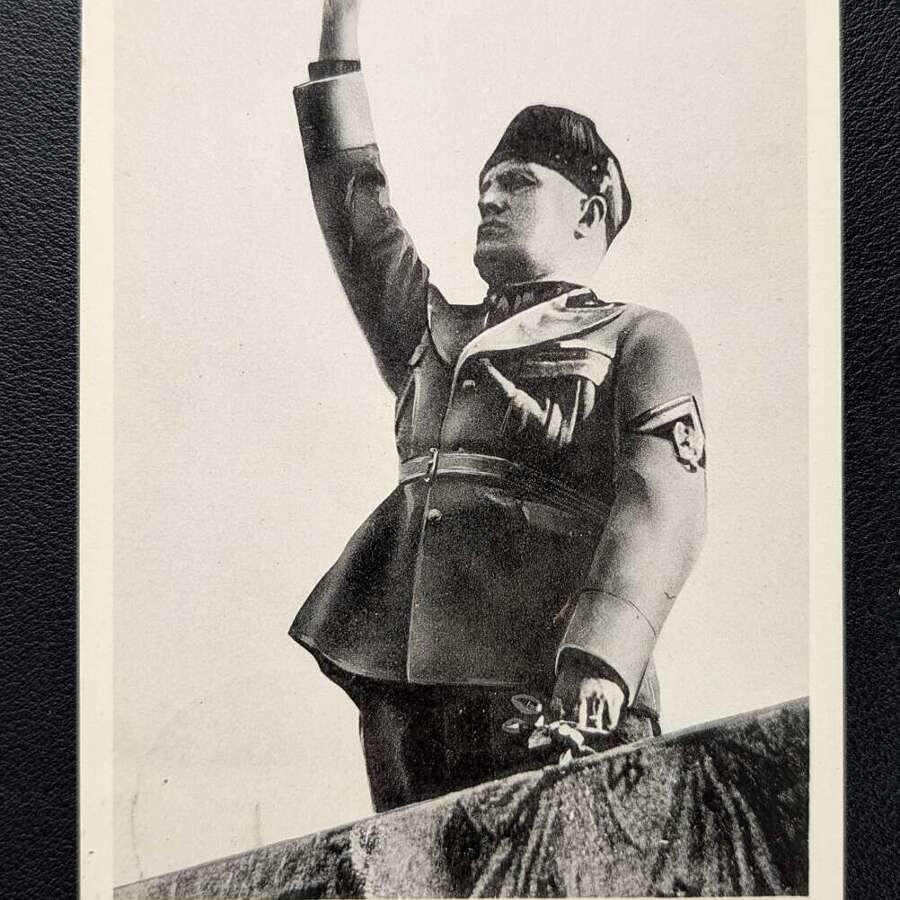Benito Mussolini postacard