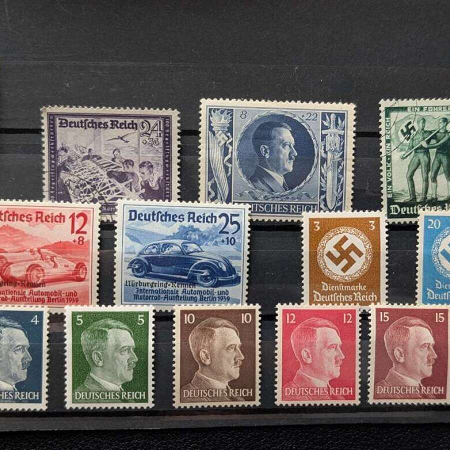 Mixed Un-Issued Third Reich Stamps