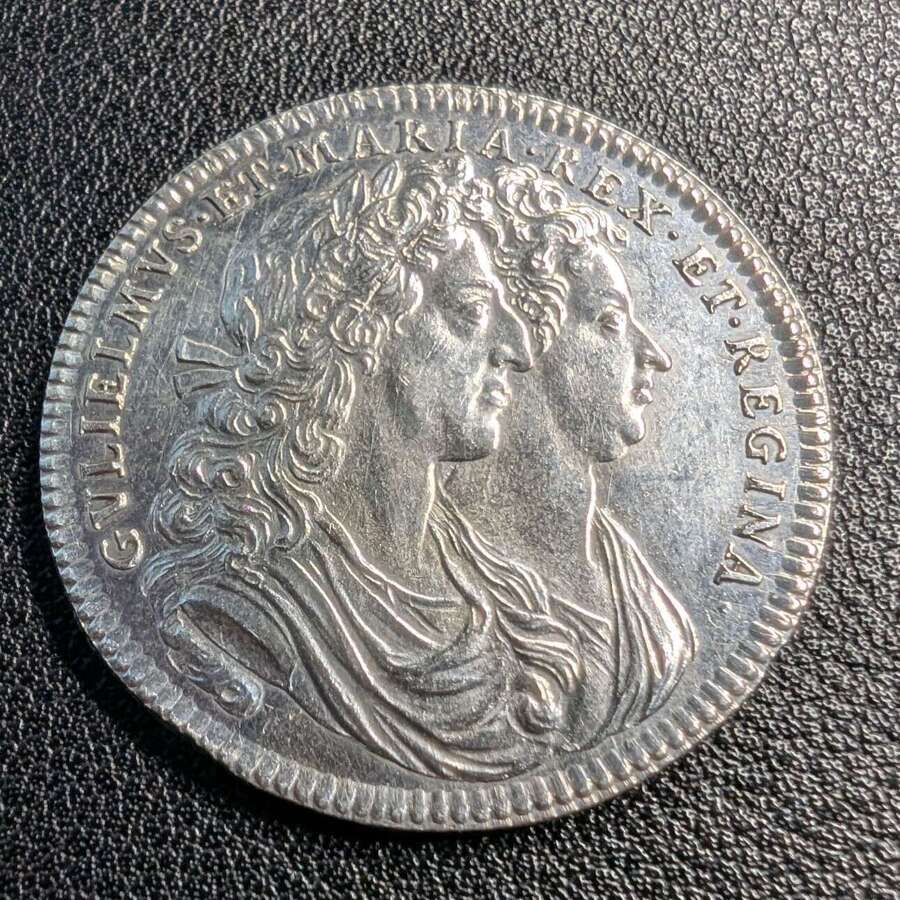 William and Mary 1689 Silver Coronation Medallion